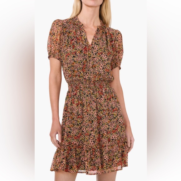 Elegant Floral Women's Dress - Picture 2 of 3